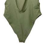 Aerie  Super Scoop One Piece Swimsuit Size XL Olive Green Hi Cut Cheeky Swimwear Photo 8