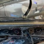 Kate Spade  Tote Bag Large‎ Sophie Camellia Street Black PVC Patent Leather Photo 7