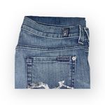 7 For All Mankind new ® ✪ Sequin Squiggle Stretch Straight Leg Denim Jeans ✪ 25 ✪ Photo 5