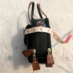 Bella Rose Vintage Black & Brown Leather Handbag Photo 6