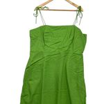 Old Navy  Dress Womens XXL Tall Green Linen Blend Tie Strap Sundress Beach Cruise Photo 0