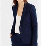 J.Crew Women's Thompson Button Blazer Bi Stretch Navy Schoolboy Jacket Size 8 Photo 0