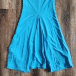 Retrofête Retrofete Raven Dress in Peacock Blue Size Small Halter Open Back NWT Sleeveless Photo 9