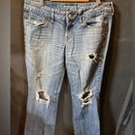 American Eagle Outfitters Light Wash Favorite Boyfriend Jeans Distressed Photo 0