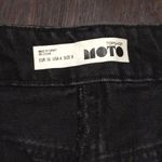 Topshop  denim notch detail skirt us 4 faded black Photo 1