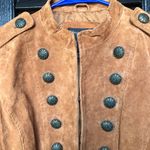 Military Style Fitted Suede Blazer Jacket M Size M Photo 1