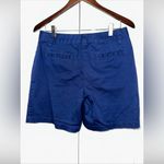 Lands' End  Mid Rise Blue Khaki Shorts Size 6 Photo 3