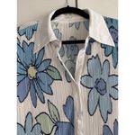 Peppermayo  Floral‎ Pleated Shirt Button Front Long Sleeve Women's Top Photo 4