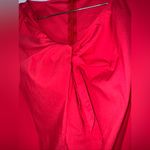 1901  Red‎ Sleeveless Blouse Twist Neck Detail Size Medium Photo 3