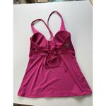 Athleta Size M medium Triangle Tankini Top A-C Cup salvia pink Tie Back Modest Photo 13
