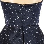 Bardot Polka Dot Printed Midnight Blue Peplum Dress Cocktail Dress Photo 11