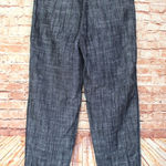 J.Crew  Black & White Herringbone Trousers with a Navy Pinstripe Photo 0