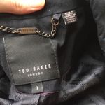 Ted Baker London Black Blazer Wool Blend Size 1 Photo 5