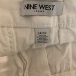 Nine West  Size 14 Chino Wide Leg Crop Bright White Pants. New With Tags. Photo 5