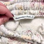 Abercrombie & Fitch  High Rise Sunday Wide Leg Sweatpant Size XS Gray Floral Photo 3