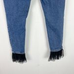 Topshop Moto Jamie Jeans with Tulle Hem Skinny Crop High Rise Size 28 EUC T2824 Photo 8
