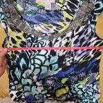 Alberto Makali  Beaded fringe neckline sheath dress with POCKETS Photo 4