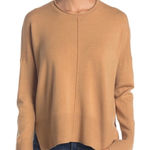 French Connection 
Scoop Neck Long Sleeve Sweater In Camel Photo 0