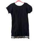 Madewell ‎ Embroidered Linen Shift Dress Tassel Trim Sz XXS Photo 1