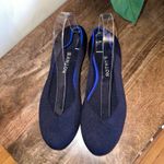 ROTHYS Navy Blue Knit Pointed Toe Ballet Flats Womens Size 8.5 Workwear Casual Photo 7