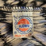 Vintage Straight Skirt Slip Abstract Elastic Waistband Retro 70s 80s Retro Black Size M Photo 10