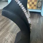 Gorgeous Statement Necklace Pink, Bronze, Gemstones. Triple Pendant, Excellent! Pink Photo 2