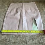 Lulus Women's Pink Faux Leather Mini Skirt with Side Slit,Size XS Photo 2