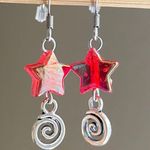 Handmade star & swirl dangle earrings⭐️❤️ Photo 2