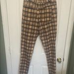 Urban Outfitters  Plaid Trousers in Tan and Black Photo 1