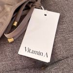 Vitamin A "Gemma" High Waisted Ruched Bikini Bottoms. NEW with tags size Photo 3