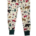 Little Blue House Woodland Cute Animals Christmas Holiday Lounge Pajama Pants XS Green Photo 5