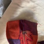 Laura Scott  Orange and Purple Short Sleeve Tee with Tropical Design Photo 7