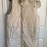 Anthropologie  Long Cream Puffer Vest Photo 0