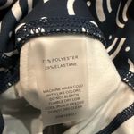 Johnny Was  Calme Navy Abstract Endurance High Waist 7/8 Leggings Sz M Photo 4