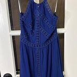 LULUS Blue Mini Dress w/ Crochet Trim Size XS Photo 0