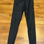 Women’s Large Faux Leather Pleather Leggings Biker Goth Wednesday Addams Fall Black Photo 5