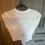 Urban Outfitters WHITE Tie-Front Crop Top Photo 3