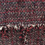 ZARA Basic Tweed Longline Coat Jacket XS Black Red Fringe Bouclé Photo 15