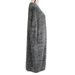 Black Tape Plus SZ X Eyelash Cardigan Open Front 3/4 Balloon Sleeve Stretch Gray Photo 2