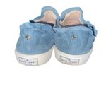 Kate Spade  women’s size 7 blue Lilly ruffle suede round toe slip on sneakers Photo 1