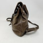 Banana Republic Vintage 90s Brown Distressed Leather Mini Backpack Purse Bag Photo 1