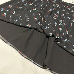 Emporio Armani NWT  Black Abstract Petal Print Crepon Skirt Sz 44 Photo 10
