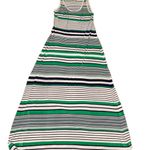 Magic  Maxi Tank Top Green White Striped Women's Dress Size S Photo 1