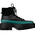 Marc Fisher Leather ML Izumi Combat Boot Real Sheepkin Fur Black Size 7 NWT Photo 5