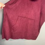 Bryn Walker  Faux Suede Pocket‎ Poncho Tunic Top Size S Porto Burgundy Photo 3
