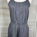American Eagle OUTFITTERS Sleeveless Shortie Romper Charcoal Gray-XS Photo 0