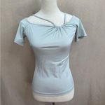 Reiss Cierra Women's Off-Shoulder Camisole Top Mint Green Size S Short Sleeve Photo 2