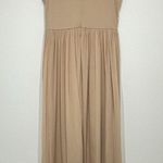 Adrianna Papell Size 14 Dress Peach Beaded Flowy Formal Bridesmaid Wedding Guest Photo 5