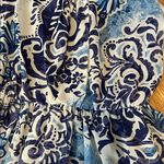 Beige by eci Blue and White Paisley Dress size 10 new lined Photo 2