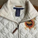 Polo Ralph Lauren Sport Women's Big Crest Equestrian Quilted Vest Jacket š„ White Photo 3